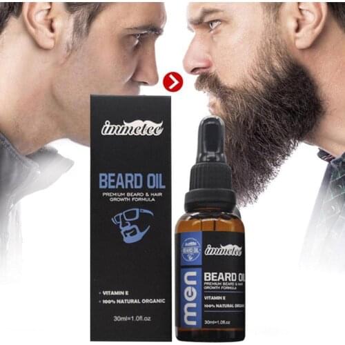 30ml Mens Beard Growth Oil Fast Beard Growth Promoter Beard Oil Moisturizing Skin Care