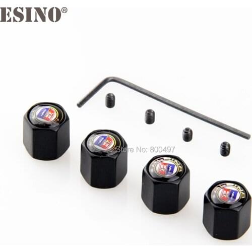 4 x Car Styling Anti-theft Stainless Wheel Tire Valve Stems Caps Car Wheel Tire Stem Air Valve Caps For Alpina B7 B6 D4 D5