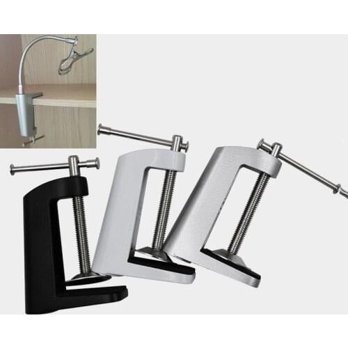 Aluminum Alloy table lamp Cantilever Bracket Clamp stand microphone light holder with Non-slip lights lighting accessories