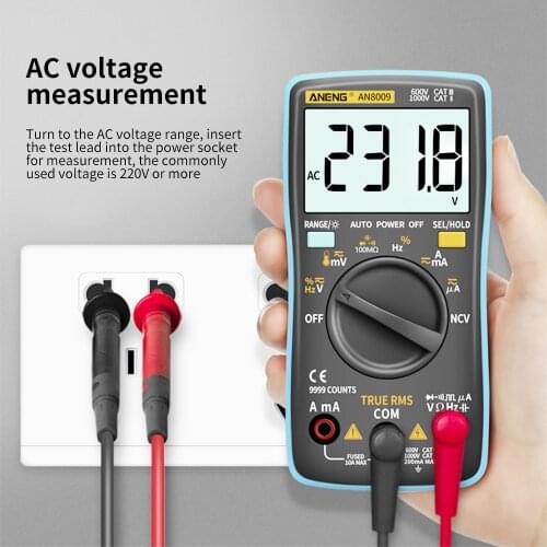 ANENG AN8000 Digital Multimeter 4000 Counts Profesional Capacitor Tester Esrs Meter Richmeters Inductance Meter Digital Tester