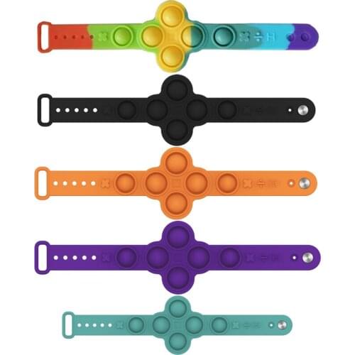 Pops simple dimple its fidget toy anti sresss relief braclet push bubble squeeze anxiety sensory for autism adhd children adults