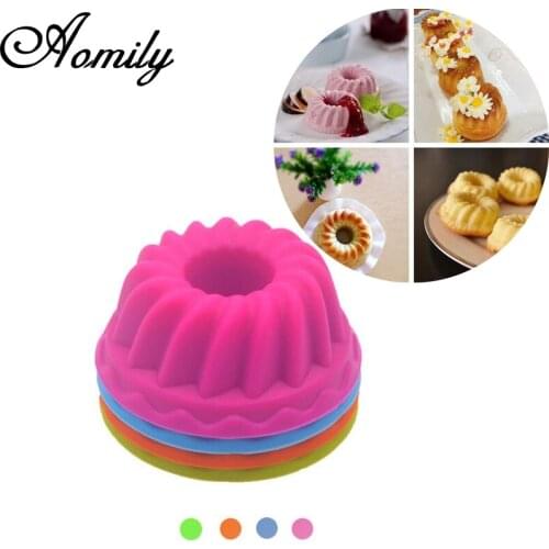 Aomily 12pcs/Set Silicone Pumpkin Cupcake Cake Mold Muffin Baking Nonstick and Heat Resistant Reusable Soap Mould Pastry Tools