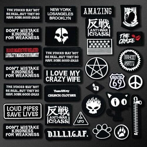 AMAZING SKULL CAT STAR Iron On Embroidered Applique Sewing Clothes Stickers Garment Apparel Accessories Patches