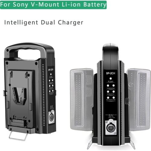 BP-2CH 2-Channel Dual Camcorder Battery Charger for V-Mount Battery For Any V-Mount Brick (Battery )