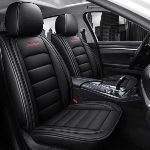 5 sit car seat cover universal fur leather black red accessories organizer cushion for women girl Comfortable four seasons