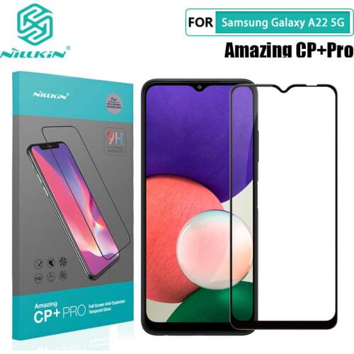 For Samsung Galaxy A22 5G Glass Nillkin CP+Pro 0.33MM Arc Edge Tempered Glass for Samsung Galaxy A22 4G/LTE Film