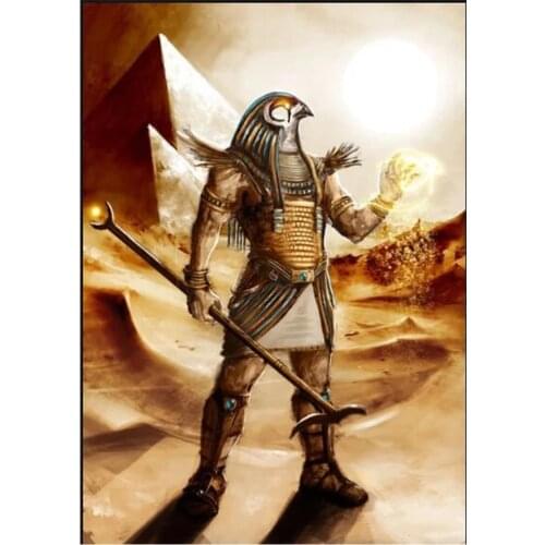 Egypt Anubis 5d diy Diamond Painting 3d god Pattern Diamond Embroidery round mosaic Diamond set Egyptian Symbols home decor X35