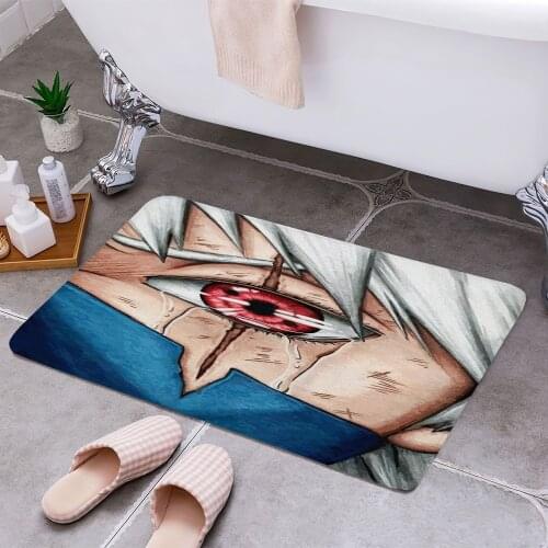 Kakashi 3D Print Doormats Rectangle Non-Slip DoorMat Bedroom Kitchen Entrance Print Door rugs Dropshipping