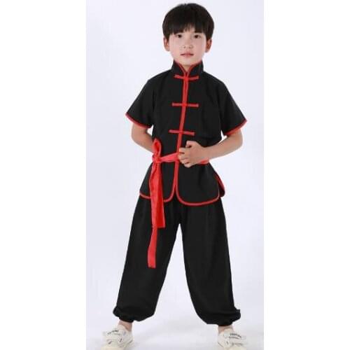 Hot Superior quality Wing Chun Tai Chi Clothing Set Chinese Tang Suit Kids Kung Fu Clothes Uniform Set children Warrior Costume