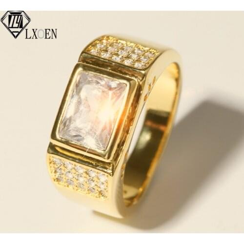 LXOEN Silver Rings For Men