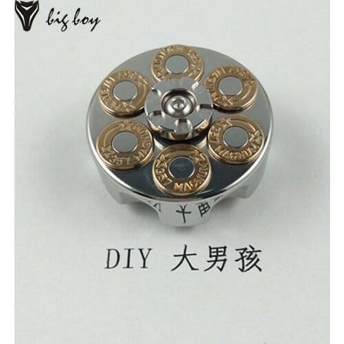 Metal Revolver Fingertip Spinner Limited EDC Decompression Artifact, Finger Rotation Anti-stress, Quit Smoking Toy Gift