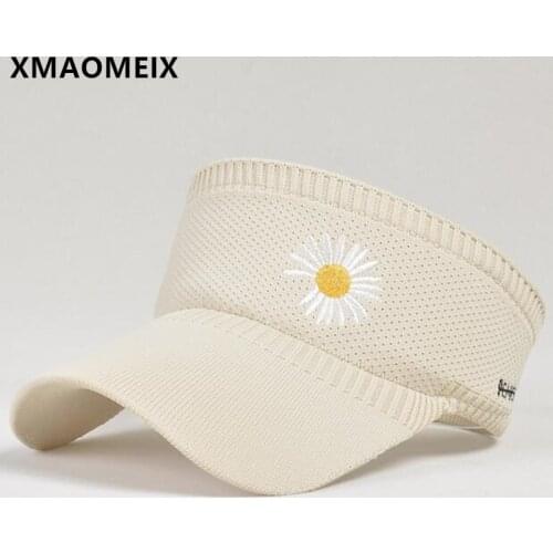 XMAOMEIX 2021 New Summer Womens Hat Knitted Empty Top Baseball Caps Snapback Cap Bone Girls Breathable Sports Cap Female Hats