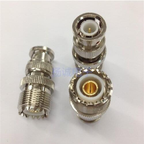 BNCJ/SL16K Walkie-talkie Antenna Adapter BNC Male to UHF Female All Copper RF Adapter