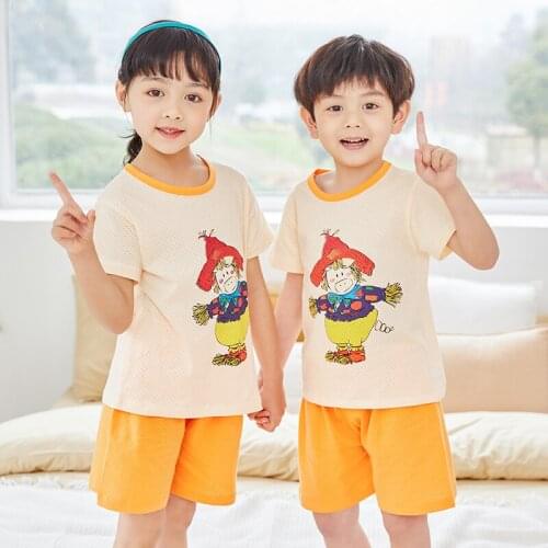 New Summer Boys Pajamas Sets Childrens Sleepwear Kids Cloting Sets Homewear Nightwear for 2-11Years Baby Pajama