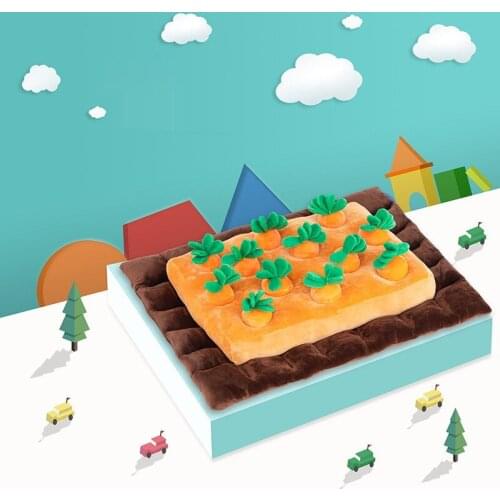 Plush Toys Baby Montessori Toy Set Pulling Carrot Shape Color Cognition Montessori Educational Toy Simulation Carrot Toys