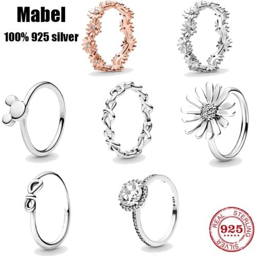 FIT Original pando ring Authentic Real 100% 925 sterling silver couples ring for woman high quality Fashion luxury jewelry