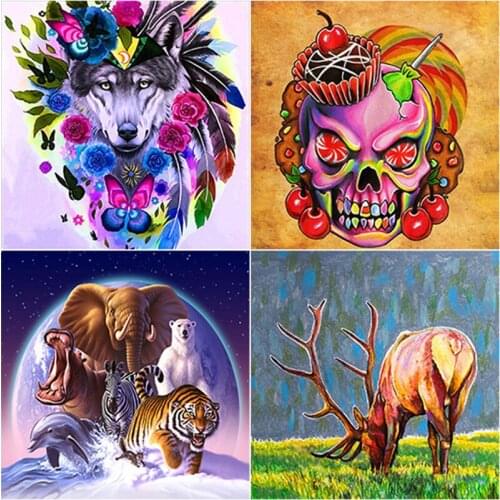 Full Round Square Drill Handmade Diamond Embroidery Painting Pictures Of Rhinestones Cross Stitch Kit Mosaic Craft Art Gift