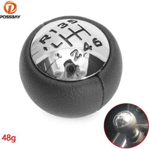 POSSBAY Car Gear Shift Knob 6 Speed Auto Manual Gear Knob Interior Parts for Peugeot 307 308 3008 407 5008 807 1997-2014
