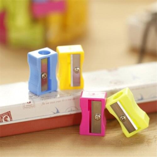DL Mini candy color pencil sharpener simple pencil sharpener children small gifts office supplies and student supplies
