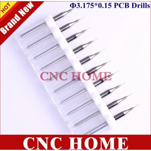 Accurate 3.175x0.15mm Import Tungsten Carbide Drill for PCB, Solid Carbide Woodworking Drilling Bits Tool Set on Milling Machine