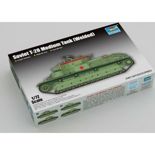 Trumpeter 07150 1/72 Soviet T-28 Medium Tank (Welded) Plastic Model Armor Kit TH05426-SMT6