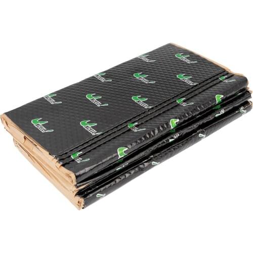 10pcs 2mm Thick Car Sound Deadener Heat Insulation Mat Pad Damping Self Adhesive Deadening Door Roof Floor Sound Barrier