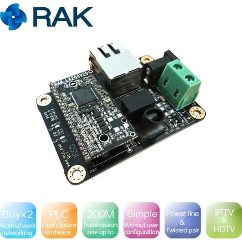 WisPLC Homeplug AV Power Line, Twisted Pair, Ethernet Interface 200M Transmission Rate Transmission of IPTV, HDTV Signals