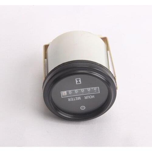 Excavator Spare Parts Universal Bright Black Hour Meter Time Watch Excavator Dial CAT