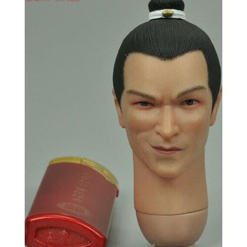 1:6th KLG-R020 Ming Dynasty Series Male Smile Face Head Carving Fit 12'' Figure For Fans