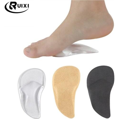1 pair of PVC transparent invisible arch front insole anti slip insole high heel half insole foot cloth insole