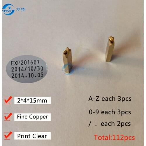 2*4*15,English letter/alphabet/font for HP-241B/DY-8 date coding machine