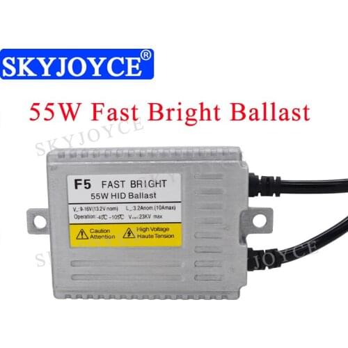 2020 AC 12V 55W Fast Bright HID Ballast 1 Second Fast Start Digital F5 HID Ballast Reactor For 55W H7 H11 D2H HID light Kit
