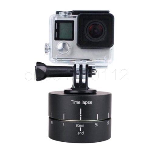360 Degrees Panning Rotating Time Lapse Stabilizer Tripod Adapter for Gopro For Canon For Nikon DSLR camera