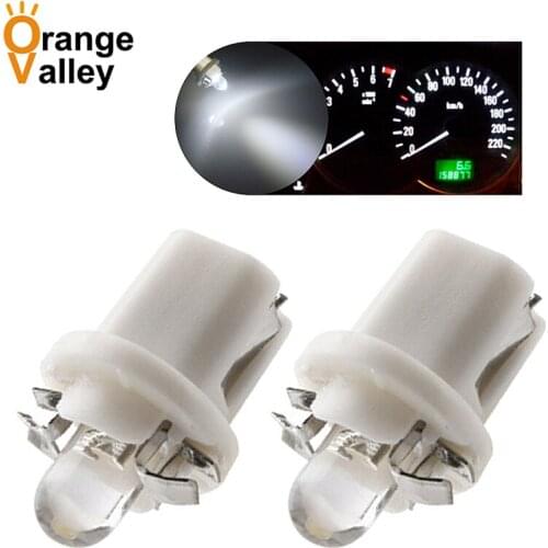 500Pcs Instrument light T5 B8.5 LED Car Turn Signal Lamp Parking Lights 5 Colors White Blue Red Yellow Green