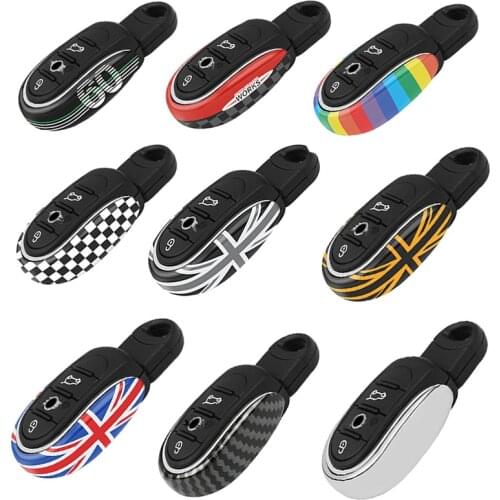 Car Styling Alloy Key Case Cover Chain Union Jack For BMW Mini Cooper JCW F54 F55 F56 F57 F60 Clubman Countryman Car Accessories