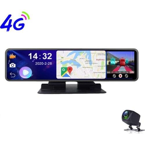 12" IPS 4G Android8.1 Full HD1080P Car Dvr WIFI GPS ADAS Console Rearview Mirror Video Camera Recorder