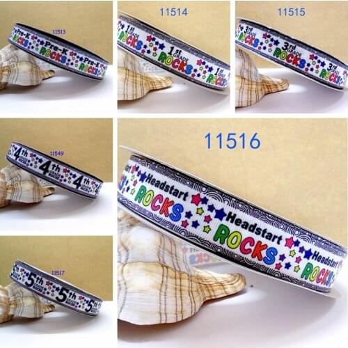 Free shipping 50 yard cartoon printed grosgrain ribbon 11549