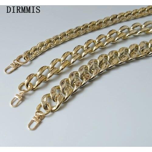New Fashion Woman Handbag Accessory Chain Detachable Replacement Luxury Gold Acrylic Strap Women Shoulder DIY Solid Resin Chain