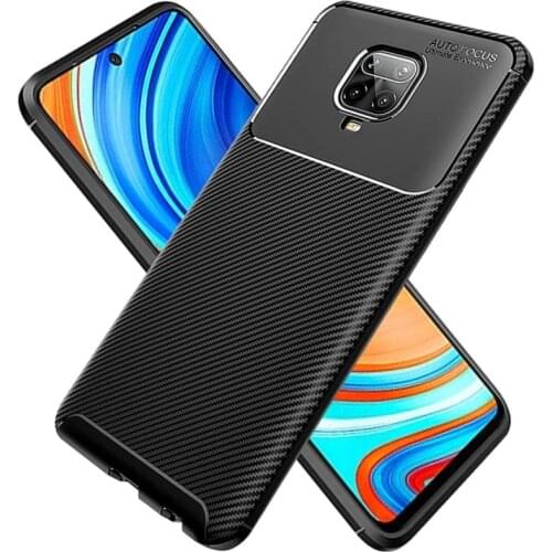 Case For Xiaomi Redmi Note 9 Pro Max Cover Shockproof Armor Soft Silicone Carbon Fiber Case For Xiaomi Redmi Note 9s