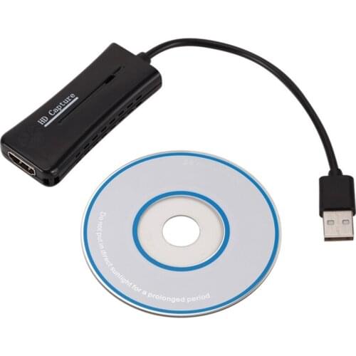 Video Capture Card USB 2.0 Capture Card Game Video Live Broadcast PS4/X-box/Switch OBS Live Recording Box