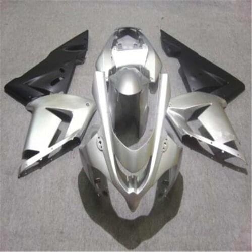 Top-rated Motorcycle Fairing kit for KAWASAKI Ninja ZX10R 04 05 ZX 10R 2004 2005 ABS Cool Silver black Fairings set
