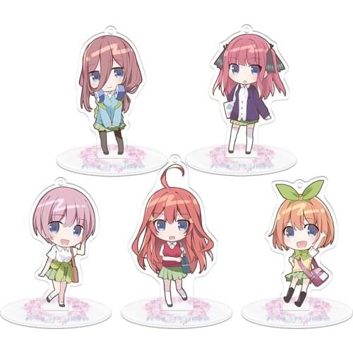 The Quintessential Quintuplets 2 Keychain Acrylic Figure Stand Model Pendant Nakano Nino Ichika Miku Itsuki Desktop Toy Cosplay