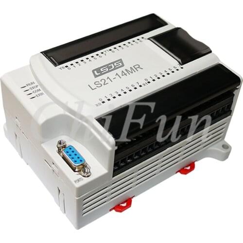 Freeshipping PLC industrial control board programmable controller relay output FX2N 14MR 8 way input 6 way output 5A relay