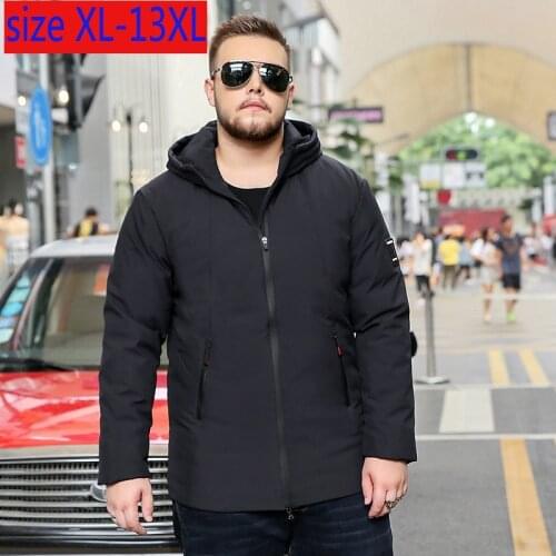 New Arrival Fashion High Quality Men Down Jacket Extra Large Hooded Fashionable Coat Thick Casual Plus Size XL-10XL11XL12XL 13XL