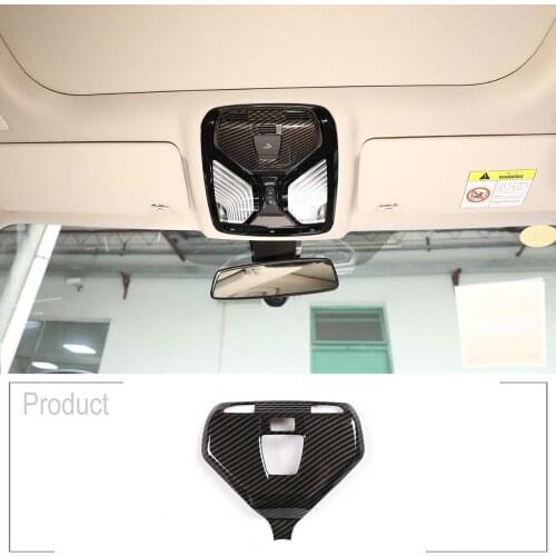 Carbon Fiber Style Car Roof Reading Lamp Frame Cover Trim For BMW 7 Series G11 G12 2016-2018 5 Series G30 X4 G02 2017