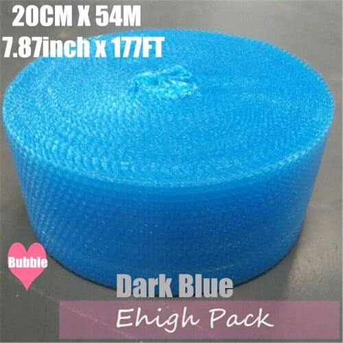 0.2*54m dark blue Heart-shape Air Bubble Roll Party Favors And Gifts Packing Foam Roll Wedding Decoration Emballage Bulle Warp