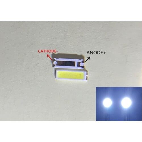 1000pcs For SEOUL Original LED LCD TV Backlight Application LED 7020 Light Beads Cool white High Power 1W 6V 98LM 7020G 2in1