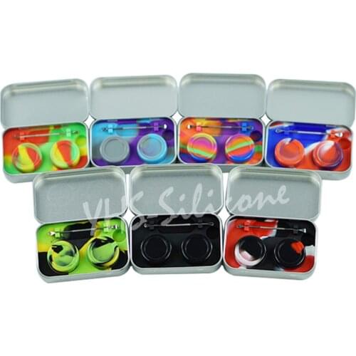 Silicone Non-stick Concentrate Container With 1 Carving Tool and 1 Non-slip Silicone Wax Mat