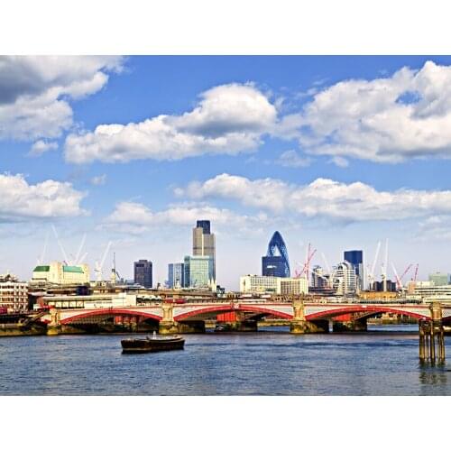 High Spray Modern Beautiful Sunny Day View Beautiful City Wall Art Home Decoration Art