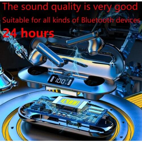 LLseapure Tws Upgraded Bluetooth 5.2 Earphones 12D Sound Quality Heavy Bass Stereo Head Waterproof Sports Music Games Headphones